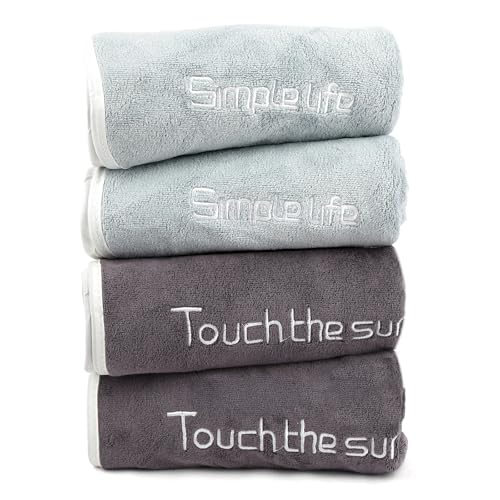 Hopton 4 Stück Fitness Handtuch, 35 x 75cm Sporthandtuch Fitnessstudio,...