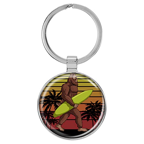 Image of Bigfoot 1.5 inch x 3 inch Domed Keychain Backpack Pull