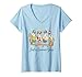 Women's Just a Summer Goose Funny Geese Beach Vacation Summer Vibes V-Neck T-Shirt