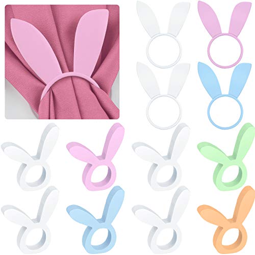 Easter Bunny Napkin Rings Set