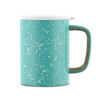 Ello Campy 11oz Stainless Steel Travel Mug with Handle and Leak-Proof  Slider Lid, Reusable, Vacuum Insulated, Perfect for Coffee or Tea, Home,  Gift, Travel, Office, BPA Free, Sunbleached Turquoise | Amazon price