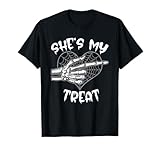 She's My Treat Funny Halloween Matching Couple Boyfriend T-Shirt