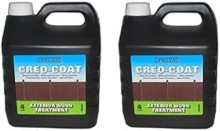 Scotvision® 2 x Creocote Dark Brown Oil Based Timber Shed Fence Treatment 4 Litre Creosote