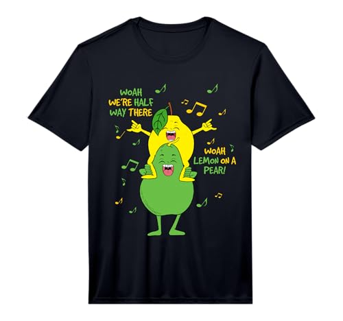 Funny Foodie Meme Lemon On A Pear Music Lyrics Karaoke Pun Performance T-Shirt