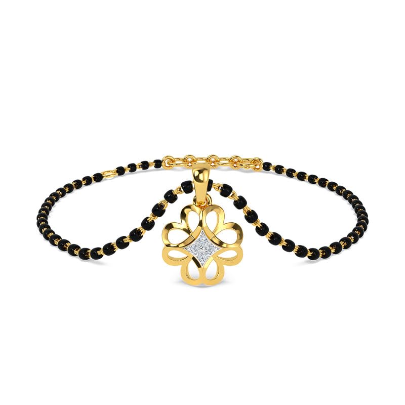 Kisna 14K Yellow SI Diamond Gold Mangalsutra Bracelet for Women | Adara (B0BVMQX4PJ) Amazon Price History, Amazon Price Tracker