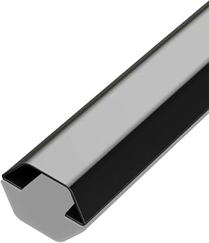 Cable Trunking Cable Cover Management  Stainless Steel Cable Raceway Cover 1M for Floor Ceiling Corner Multicolor Multiple SizesBlack,4