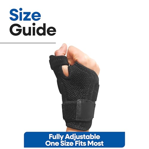Thumb Brace Thumb Splint CMC I Trigger Thumbs Spica Splint Arthritis Pain Relief & Support I Wrist Brace & Stabilizer For Joint Tendonitis Tenosynovitis I Hand Braces Left & Right Hand - Thumbnail 5