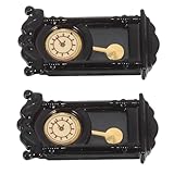 Compacte et détaillée : à la fois mini-réveil et horloge murale miniature, elle est conçue pour une reproduction fidèle des horloges murales, s'intégrant facilement au mobilier de poupée sans surcharger le décor. décoration pour maison miniature, mini-horloge murale