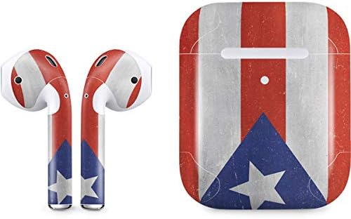 Skinit Decal Audio Skin Compatible with Apple AirPods 2 - Puerto Rico Flag Distressed Design