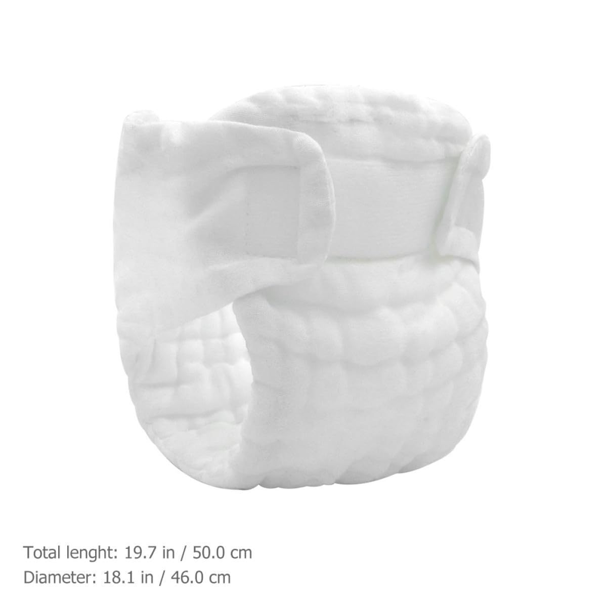 Pañales de Tela Reutilizables para Recién Nacidos Algodón Blanco 5 Piezas
