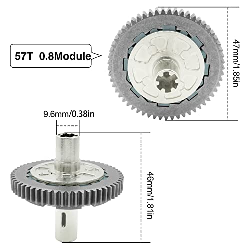 Ogrc Metal Steel Slipper Set For 1/10 Arrma Senton Granite Big Rock 1/8 Typhon Slipper Clutch Spur Gear Hd 57T Slipper Set Replace Part Ara310949 #TOP5