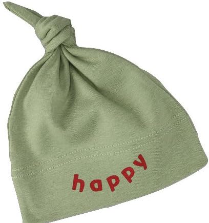 Organic Hat-Happy Green size One size 3-12 months