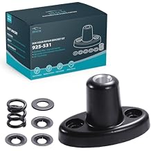 924-531 Visor Repair Bracket Kit New Black Aluminum Fit for Jeep TJ Wrangler 1997 1998 1999 2000 2001 2002