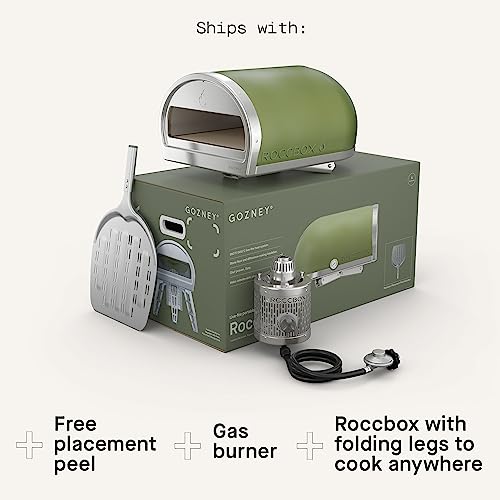 Gozney Roccbox Outdoor Pizza Oven, Green, Portable, Gas & Wood Fired, Restaurant-Grade - Thumbnail 6