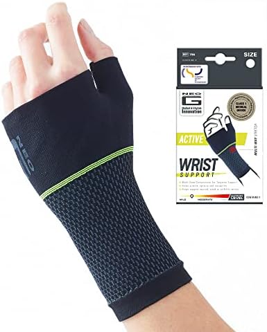 Neo-G Wrist and Thumb Support โ Sports, Tennis, Golf Wrist Support - For Sprains, Strains, Tendonitis, Joint Pain, Arthritis, Injury Recovery - Multi Zone Wrist Compression Hand Brace Support โ M