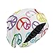 Oyihfvs Colorful Peace Sign Slouchy Beanie Sleep Cap, Women Lightweight Satin Bonnet, Cozy, Night Caps Head Cover Casual Hat for Sleeping Hair Protection