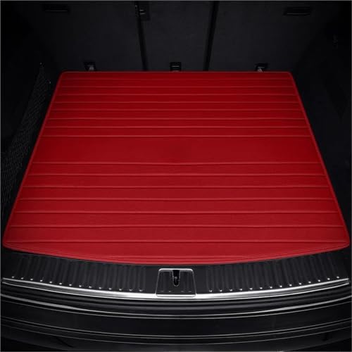 Tapis de protection coffre en finition rouge haut de gamme pour intérieur de berline A4 B8