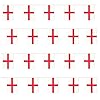 33FT 10 METER ST GEORGE FLAG BUNTING ENGELS PARTY EURO DECORATIE GROTE EUROPESE ENORME 20 X 30 CM ALLE WEER PLASTIC…