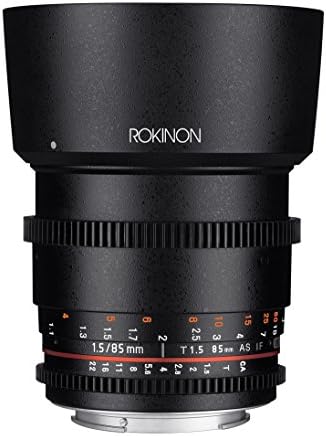 Rokinon Cine DS DS85M-C 85mm T1.5 AS IF UMC Full Frame Cine Lens for Canon EF