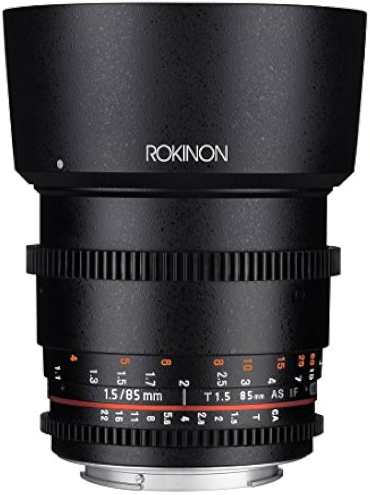 シネレンズ 85mm T1.5 フルサイズ EFマウント Amazon | Rokinon 85mm T1.5 Cine DSレンズ Canon EF用 | ビデオカメラ