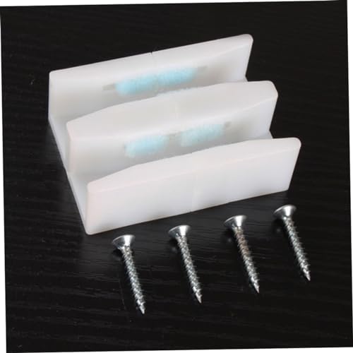 KITANDOVE 4 Conjuntos Batente Da Porta Deslizante Guia Porta Vidro Guia Porta Chuveiro Guia Inferior