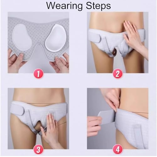 Faja Hernia para Hombre Ajustable con 4 Almohadillas miniatura 7