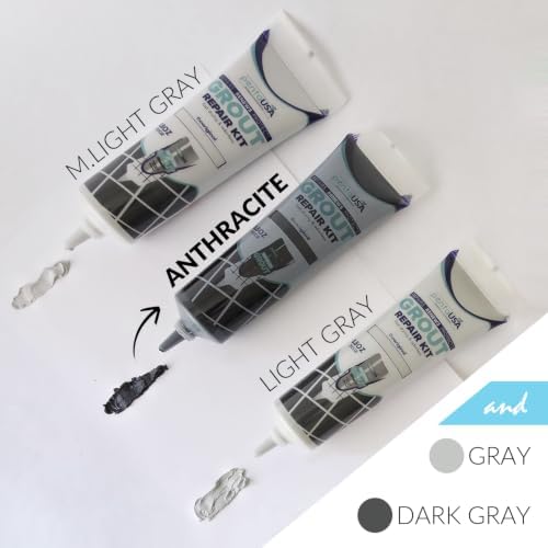 PentaUSA Premixed Tile Grout Repair - Anthracite Charcoal (13.4oz/380g) - 1