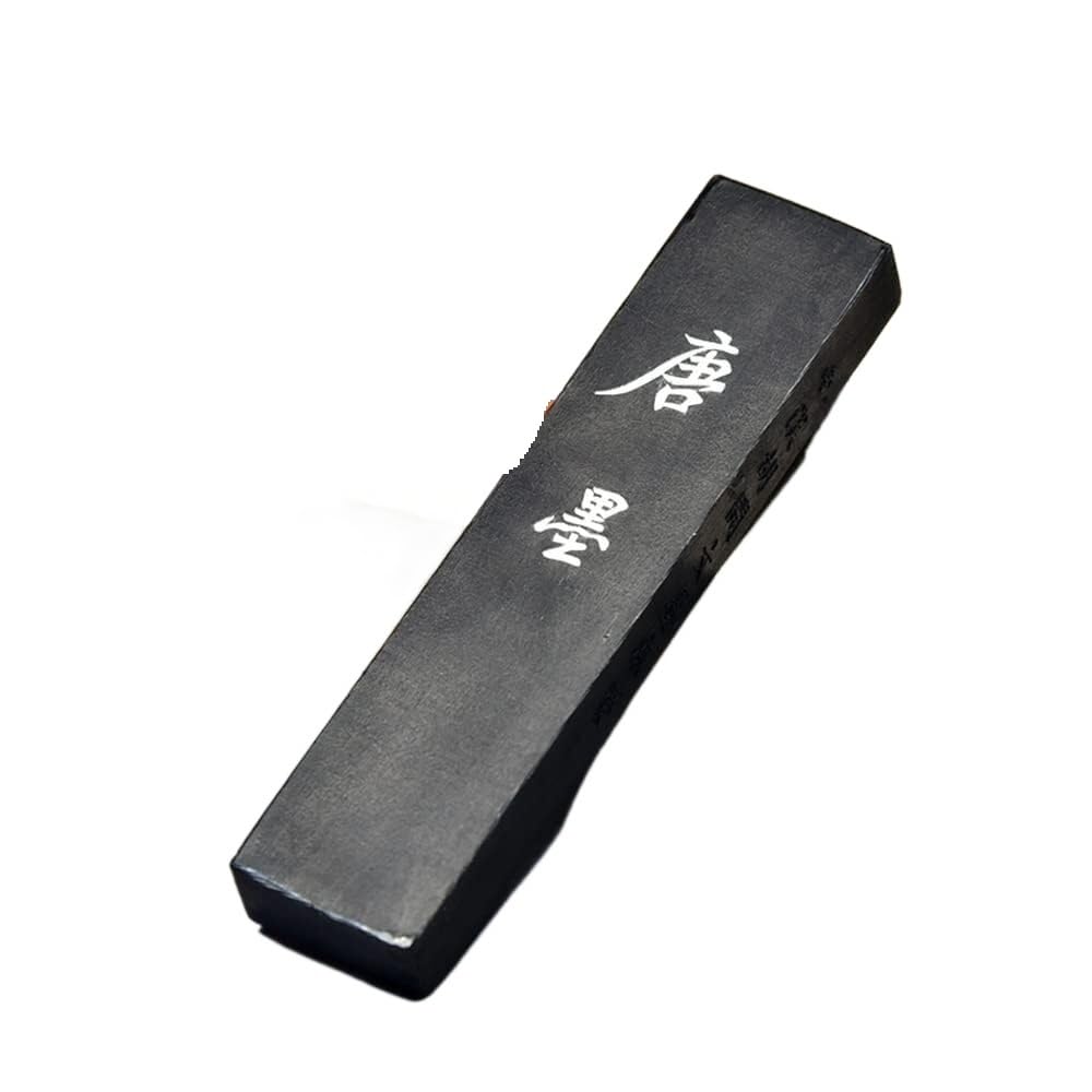 Boîte d'encre de peinture d'encre solide Bâtons d'encre de calligraphie traditionnelle chinoise de 3,7 pouces, fournitures d'étude d'encre à l'huile ancienne