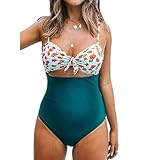 100% a estrenar: Este monokini es de Dawwoti, un equipo dedicado a la ropa de las mujeres, el traje de baño halter embarazo verano está hecho de material de alta cualificado, trajes de baño tankini maternidad de las mujeres es cómodo de llevar y se ve hermosa en usted