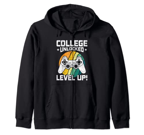 College Unlocked Level Up Video Gamer Gaming Sudadera con Capucha