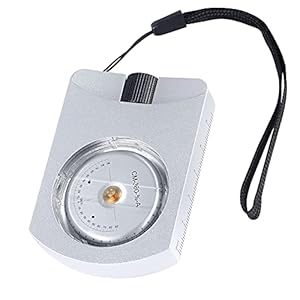 CyberDyer Clinomètre Optique Professionnel en Aluminium étanche indicateur de Hauteur indicateur de Pente Haute précision altimètre (Argent)