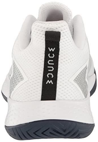 Adidas Men's Defiant Speed Tennis Shoe, White/White/Team Navy Blue, 10 #TOP2
