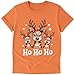 Custom Christmas T-Shirt – Deer “Ho Ho Ho” Design – Personalized Back Name – Handmade Holiday Tee in Multiple Sizes & Colors