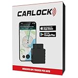 CARLOCK: Antifurto Auto, 4G GPS Tracker in Tempo Reale con Sistema di Allarme tramite Smartphone, con Dispositivo e App, Preciso e Facile da Usare