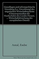 Grundlagen Und Reformpolitische Einordnung Des Ungarischen Wirtschaftssystems 3428043162 Book Cover