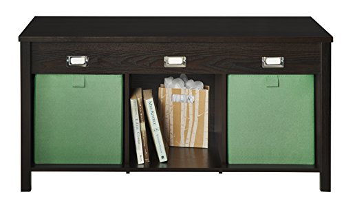 Closetmaid 16052 Cubeicals Premium 3-Cube Bench, Black Walnut #TOP3
