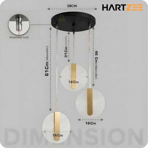 Image of Liora 2 Pack Chandelier Modern Hanging Pendant Lights Warm White LED Decorative Ceiling Light for Living Room Dining Area Bedroom Luxury Indoor Lighting Fixture