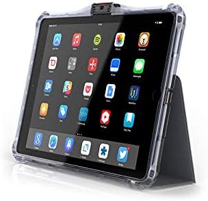 Brenthaven Edge Folio II with Integrated Cover Designed for iPad 9.7 (6th Gen and 5th Gen) for K-12 Students, Teachers and Kids – Gray, Durable,Rugged Protection from Impact and Compression