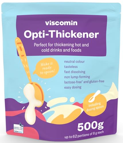 RheinNatur Viscomin Polvo espesante 500 g Recambio - Polvo espesante para bebidas y alimentos - Espesante para espesar bebidas y alimentos - Vegano y sin sabor