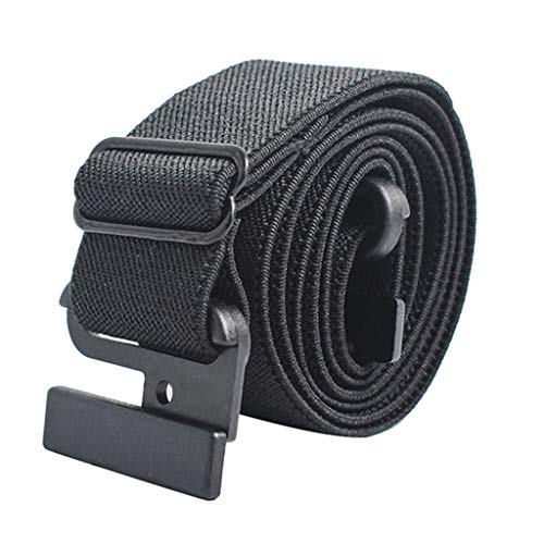 Non Slip Backing Flat Buckle Stretch No Belt Adjustable Show Belt Diamond Belt - Main Image