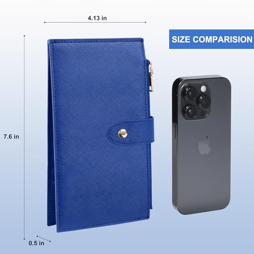 Travelambo RFID Wallet Women Large Size Bifold Multi Card Wallet Case with Zipper Pocke Credit Card Holder for Women - Thumbnail 2