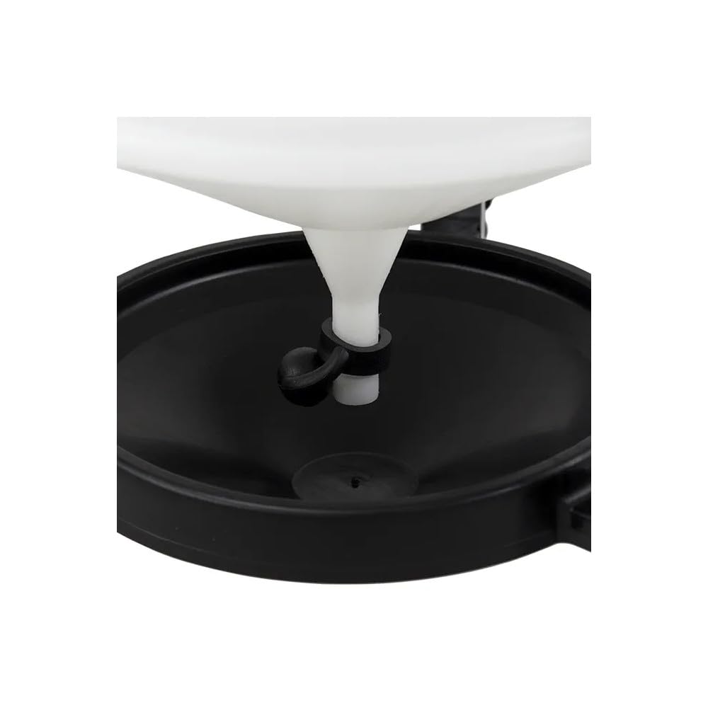 horizont Bebedero para pollos 30l, bebedero de plástico, bebedero para aves de corral incl. patas de acero y asa de transporte, dispensador de agua para codornices, patos y otras aves de corral