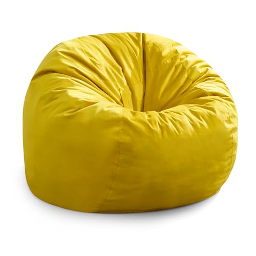Hobestluk 3FT Bean Bag Chair Giant Bean Bag Chairs for Adults Large Bean Chairs with Removable Cover, Beanbag Chair with Filler, Adult Bean Bag Chairs for Living Room, Bedroom