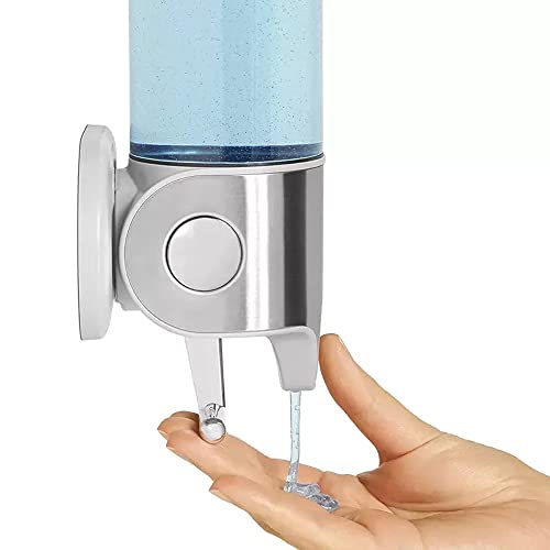 3 In 1 (New&Improved) Chamber Wall Mounted Bathroom Shower Pump Dispenser And Organizer-Holds Shampoo, Soap, Conditioner, Shower Gel, For Bathroom Kitchen Hotel (Colorless) #TOP4