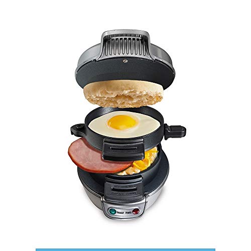 Sanduicheira Multiuso, Preta, 110v, Hamilton Beach