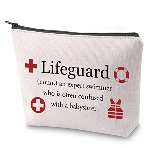 ZJXHPO Lifeguard Definition Makeup Bag, 100% Waterproof, Best Lifeguard Ever Gift