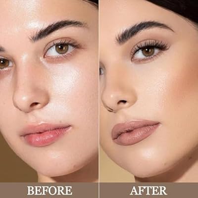 Erinde Cool Toned Contour Palette, Taupe Grey Contour Powder for Fair Pale Light Cool Skin Tones, Lightweight, Ultra-Blendable, Multiuse Goth Contouring Face Sculpting Bronzer Makeup, 01 Gray Brown