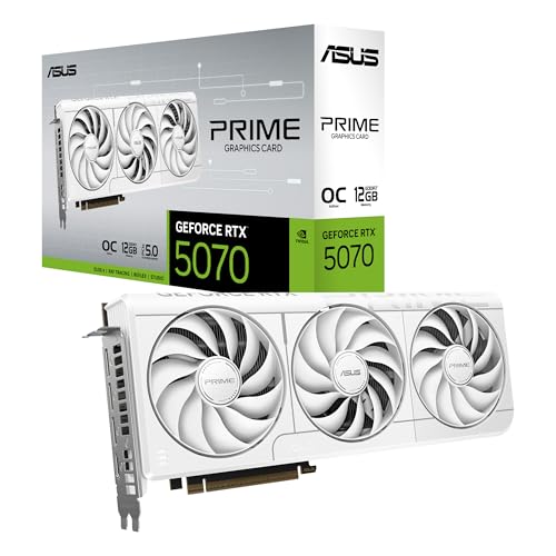 ASUS PRIME-RTX5070-O12G-WHITE-NVIDIA-GEFORCE-RTX 5070-12GB GDDR7-192bit-OC-2xHDMI-3xDP-DLSS4 EKRAN KARTI