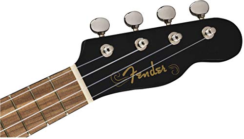 Fender Venice Ukulélé soprano Noir - Les Beatles, Paul McCartney, John Lennon, RIngo Starr, George Harrison Fender Venice Ukulélé soprano Noir – Image 7