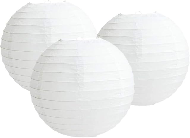 Pack of 3 Paper Lantern Lampshade Party Birthday Baby Shower Wedding Celebration Decoration 12"